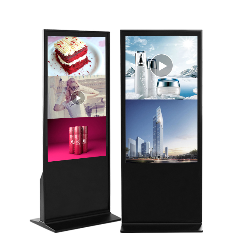 Machine de publicité de kiosque de publicité mobile portable d'intérieur de 75 pouces 