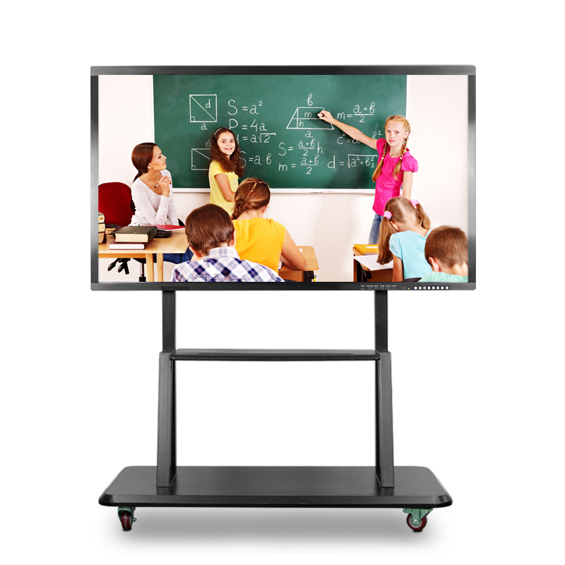 Tableau blanc interactif d'enseignement de salle de classe d'école de bâti de mur de 65 75 pouces 